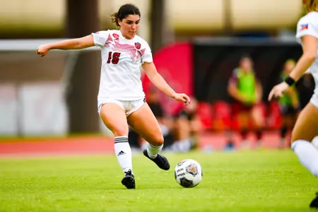 Sisley Stephens September 24, 2023 Louisiana Women's Soccer vs Louisiana-Monroe in Lafayette, LA at Home Bank Track and Soccer Complex. Final Score Louisiana 0 ULM 1. Photo by Benjamin R. Massey/Ragin Cajun Athletics