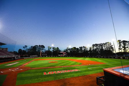 January 17, 2024 M.L. “Tigue” Moore Field at Russo Park turf renovation. Photo by Benjamin R. Massey/Ragin Cajun Athletics
