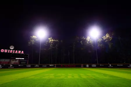 January 17, 2024 M.L. “Tigue” Moore Field at Russo Park turf renovation. Photo by Benjamin R. Massey/Ragin Cajun Athletics