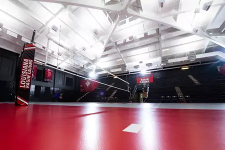 July 10, 2023 EK Long Gymnasium at Antoun Court. after the 2022 renovation. Photo by Benjamin R. Massey/Ragin Cajun Athletics