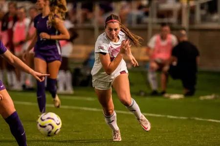 Adeline Nemeth defense September 22, 2024 Louisiana Women's Soccer vs Louisiana State University in Baton Rouge, LA at LSU Soccer Stadium. Final Score Louisiana 1 LSU 3. Photo by Heather Williams/Ragin Cajun Athletics
