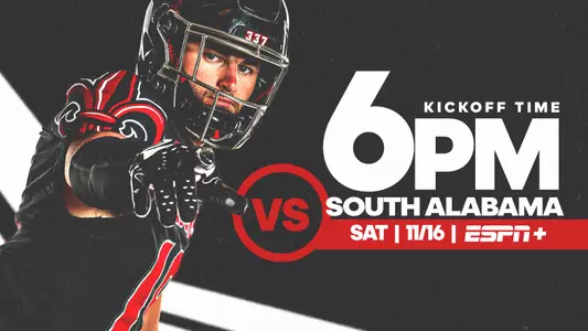 South Alabama Kickoff Time