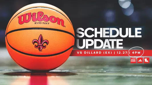 WBB Game Time Change Dillard 12.27.24