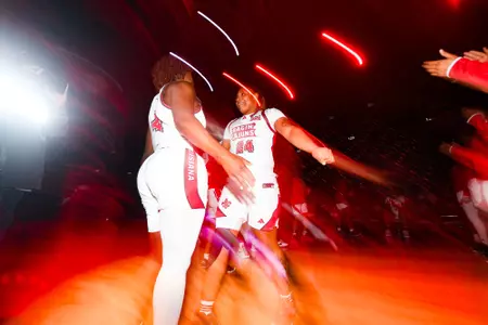 Destiny Rice Player intros December 19, 2023 Louisiana vs LSU-Shreveport Women's Basketball for the Education Game in Lafayette, LA at the Cajundome. Final score Louisiana 64 LSU-S 46. Photo by Benjamin R. Massey/Ragin Cajun Athletics