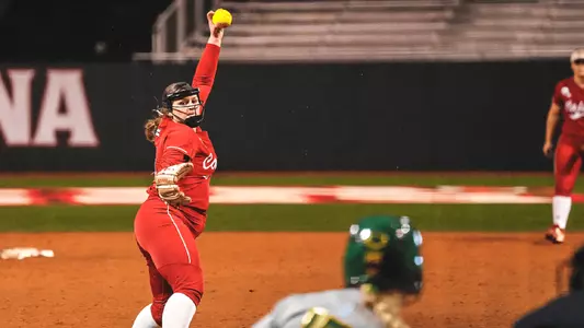 SB Chloe Riassetto Pitching vs. Baylor 02.16.24
