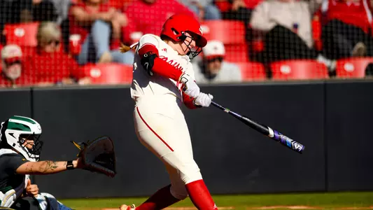 SB Brooke Ellestad Swings vs. Baylor 02.18.24