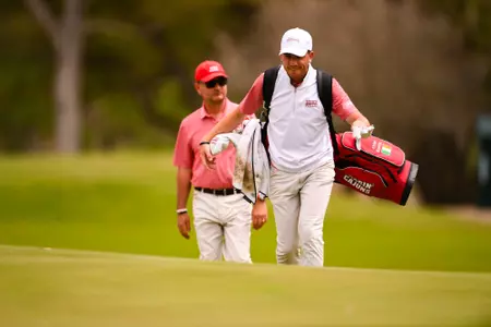 Dylan Keating March 12, 2024 Louisiana Classic 2024 Golf in Lafayette, LA at Oakborne Country Club. Photo by Benjamin R. Massey/Ragin Cajun Athletics