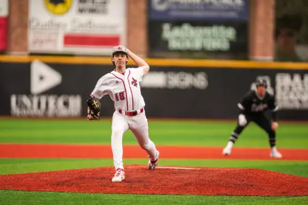 Chase Morgan Pitches at Home against Wright State