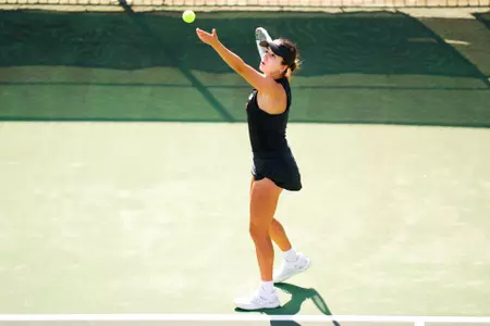 Nina Krecklenberg Singles March 18, 2024 Louisiana vs. Coastal Carolina Women’s Tennis at Cajun Courts in Lafayette, LA. Final score Louisiana 2 CCU 5. Photo by Benjamin R. Massey/Ragin’ Cajun Athletics