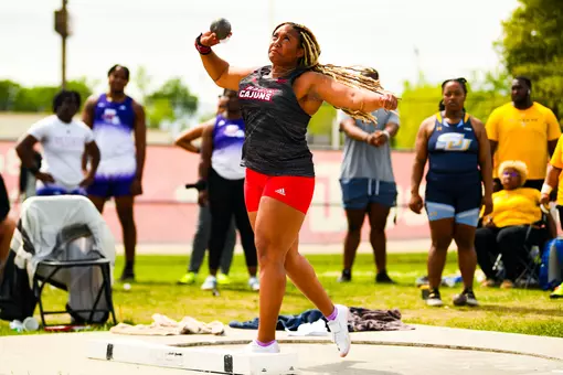 Laila Guy March 16, 2024 Louisiana Track & Field in Lafayette, LA at Home Bank Track and Soccer Complex. Track and Field Louisiana Classics. Photo by Benjamin R. Massey/Ragin’ Cajun Athletics