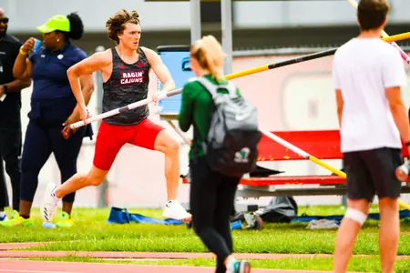 Teodor Borgius March 16, 2024 Louisiana Track & Field in Lafayette, LA at Home Bank Track and Soccer Complex. Track and Field Louisiana Classics. Photo by Benjamin R. Massey/Ragin’ Cajun Athletics