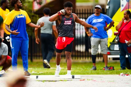Oliver Jack March 16, 2024 Louisiana Track & Field in Lafayette, LA at Home Bank Track and Soccer Complex. Track and Field Louisiana Classics. Photo by Benjamin R. Massey/Ragin’ Cajun Athletics