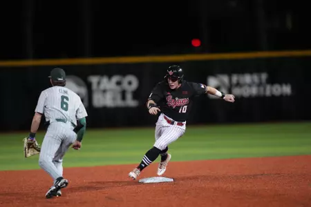 John Taylor Rounds Second Base Against Tulane