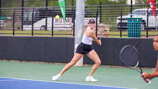 Carla Urchoeguia plays the ball in the first round of the SBC Championships