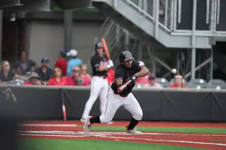 Jose Torres reaches on a bunt single in the second inning on Saturday against Southern Miss
