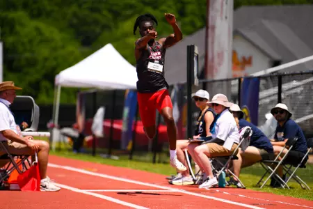 Jeremy Nelson Triple Jump May 11, 2024 Sun Belt Conference Track and Field Outdoor Championship Meet in Monroe, LA. Photo by Benjamin R. Massey/Ragin’ Cajun Athletics