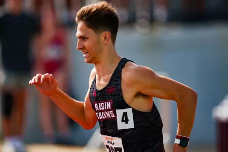 Peyton Chiasson 1500 M May 11, 2024 Sun Belt Conference Track and Field Outdoor Championship Meet in Monroe, LA. Photo by Benjamin R. Massey/Ragin’ Cajun Athletics