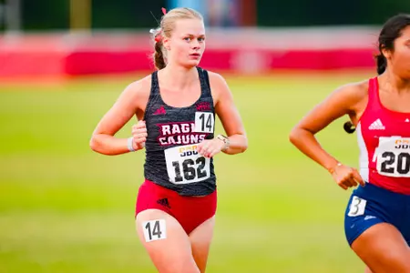 Isabelle Russell 5000 M May 11, 2024 Sun Belt Conference Track and Field Outdoor Championship Meet in Monroe, LA. Photo by Benjamin R. Massey/Ragin’ Cajun Athletics
