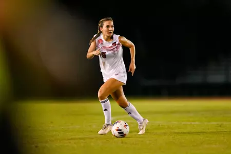 Sydney Byrnes August 18, 2024 Louisiana Women's Soccer vs Louisiana Tech in Lafayette, LA at Home Bank Track and Soccer Complex. Final Score Louisiana 0 LaTech 0. Photo by Benjamin R. Massey/Ragin’ Cajun Athletics