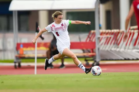 Lucy Ortiz August 25, 2024 Louisiana Women's Soccer vs Florida Atlantic in Lafayette, LA at Home Bank Track and Soccer Complex. Final Score Louisiana 0 FAU 0. Photo by Benjamin R. Massey/Ragin’ Cajun Athletics