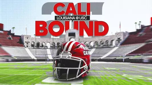 Louisiana at USC 2026 Game Announcement Graphic