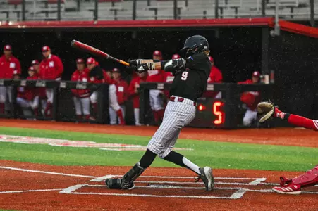 Drew Markle at bat February 22, 2025 Louisiana vs Nebraska Game 3 Baseball in Russo Park at M.L. "Tigue" Moore Field. Final Score Louisiana 10 Nebraska 2. Photo by Cameron Ingles/Ragin’ Cajuns Athletics