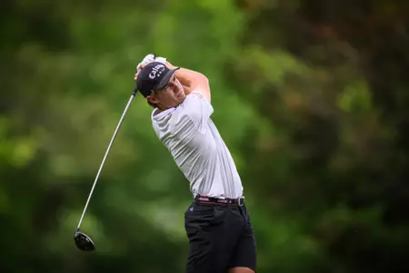 MADISON MS April 22, 2025 - Jean Louis du Plessis during the 2025 Sun Belt Men’s Golf Tournament at Annandale Golf Club in Madison,MS. Photo By Jared Thomas.