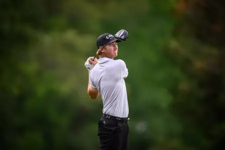 MADISON MS April 22, 2025 - Malan Potgieter during the 2025 Sun Belt Men’s Golf Tournament at Annandale Golf Club in Madison,MS. Photo By Jared Thomas.
