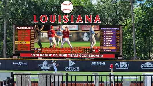 New Baseball Videoboard for M.L. Tigue Moore Field at Tony Robichaux Park