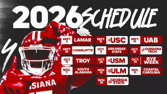 2026 Louisiana Ragin' Cajuns Football Schedule