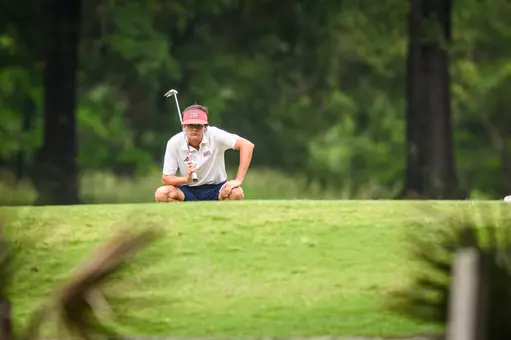 James Holtsclaw looks on during the early portion of the third round at the Sun Belt Conference Men's Golf Championships