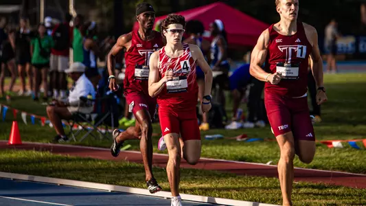 Louisiana's Josh Quintana qualifies for the finals in the men's 800-meters during the second day of the 2026 Sun Belt Conference Championships on Friday in Mobile, Ala.