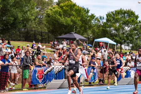 Louisiana Ragin' Cajuns Track and Field competes on May 16, 2026 at the Sun Belt Conference Outdoor Championships at the Jaguar Track Complex in Mobile, Ala.