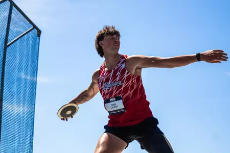 Louisiana Ragin' Cajuns Track and Field competes on the second day of the 2026 Sun Belt Conference Outdoor Track and Field Championships in Mobile, Ala.