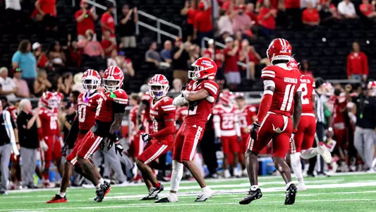 FB Defense Celebrates Late Stop vs. UAB 09.19.26