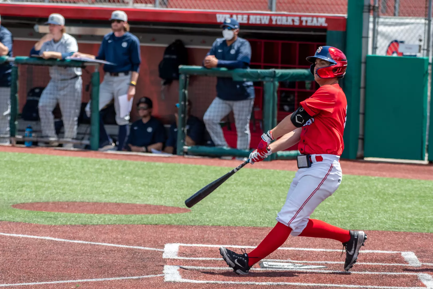 Kevin Michaels went 5-for-6 with a game-tying home run, and notched