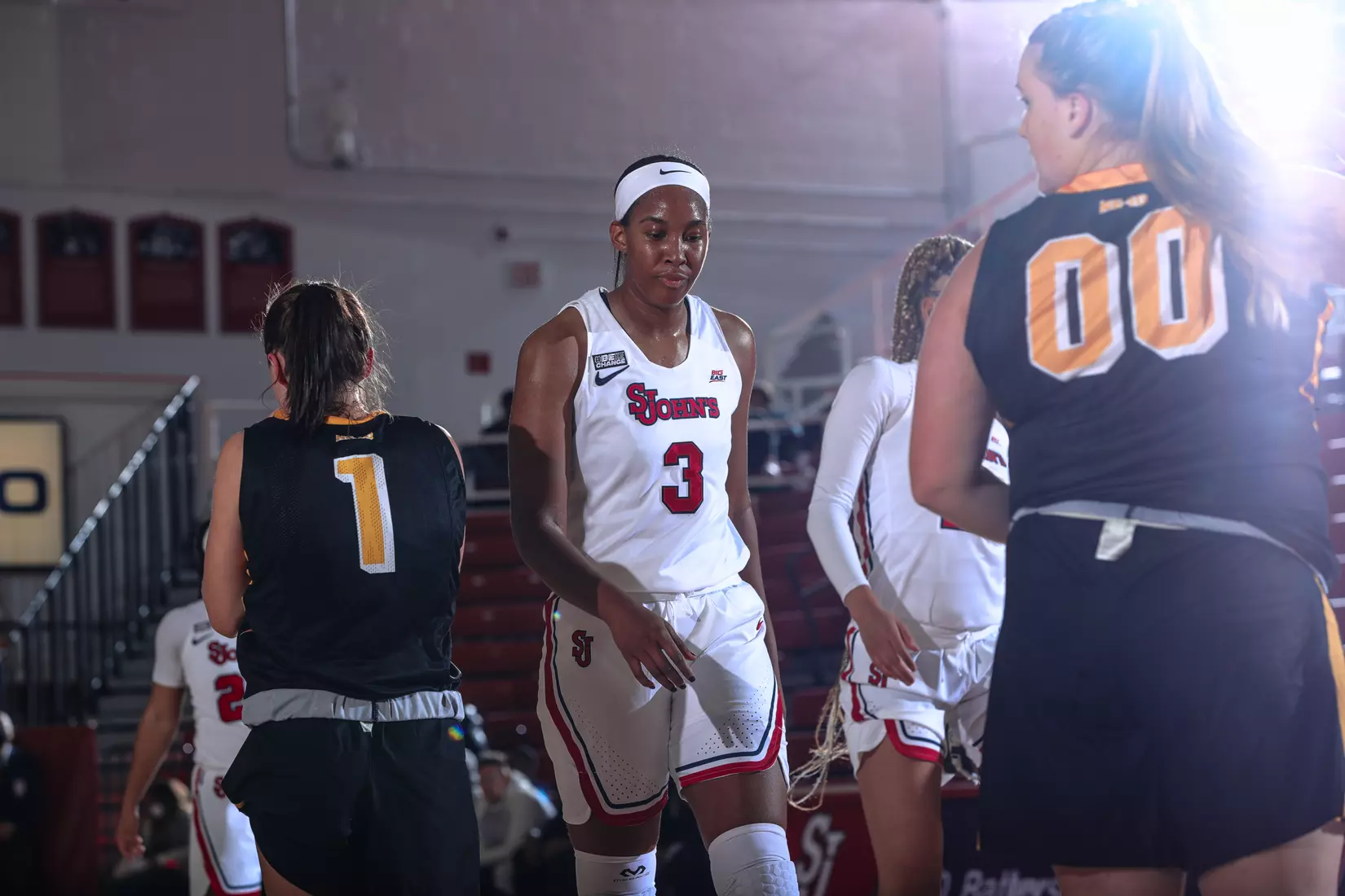 The St. John's women's basketball team defeated Adelphi, 93-58, in exhibition action.