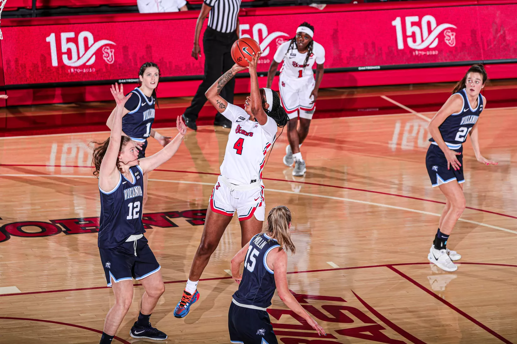 Farley knocks down a mid-range jumper
