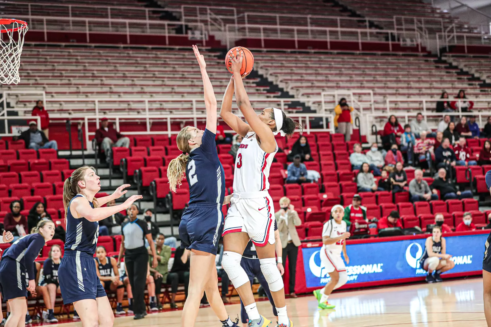 Danielle Patterson finished with four points and six rebounds.