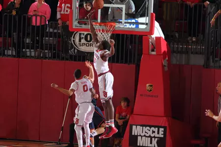 Chris Obekpa had a season-high seven blocks against Bucknell.