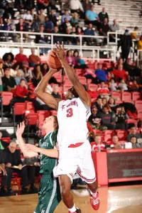 God'sgift Achiuwa led the game with an 8-10 performance from the floor against Humboldt State.