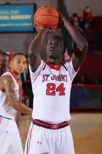 Felix Balamou earned the start after being activated on the roster prior to Saturday's game against Youngstown State.