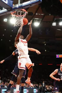 Chris Obekpa finished with six points, four rebounds and two blocks in just 13 minutes.
