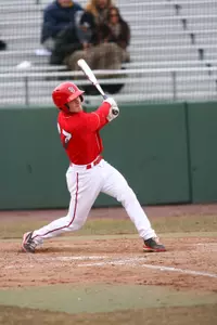 Dustin Breshears was 1-for-3 with a double for the Red Storm.