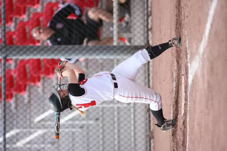 Neuroth blasted her first home run of the year in the second game of the day.