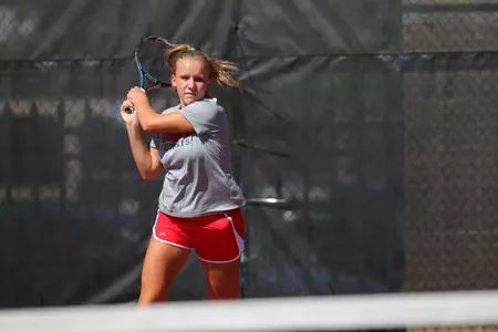 Freshman Anna Morozova clinched the match to give the Red Storm its first win of 2014.