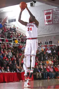 Sophomore JaKarr Sampson is averaging 12.4 points and 6.3 rebounds per game this season.