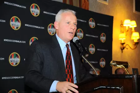 Head coach Dr. Dave Masur encourages support of AliveAndKickn, a charity that promotes colon cancer awareness and genetic cancer research.