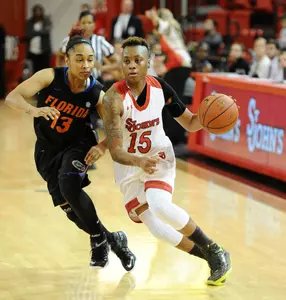 Danaejah Grant leads the team in scoring average at 28.0 ppg