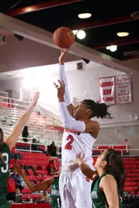Amber Thompson grabbed 13 boards in the win